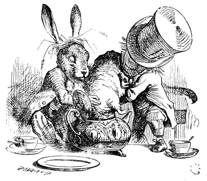 Hatter-and-Hare-dunking-Dormouse