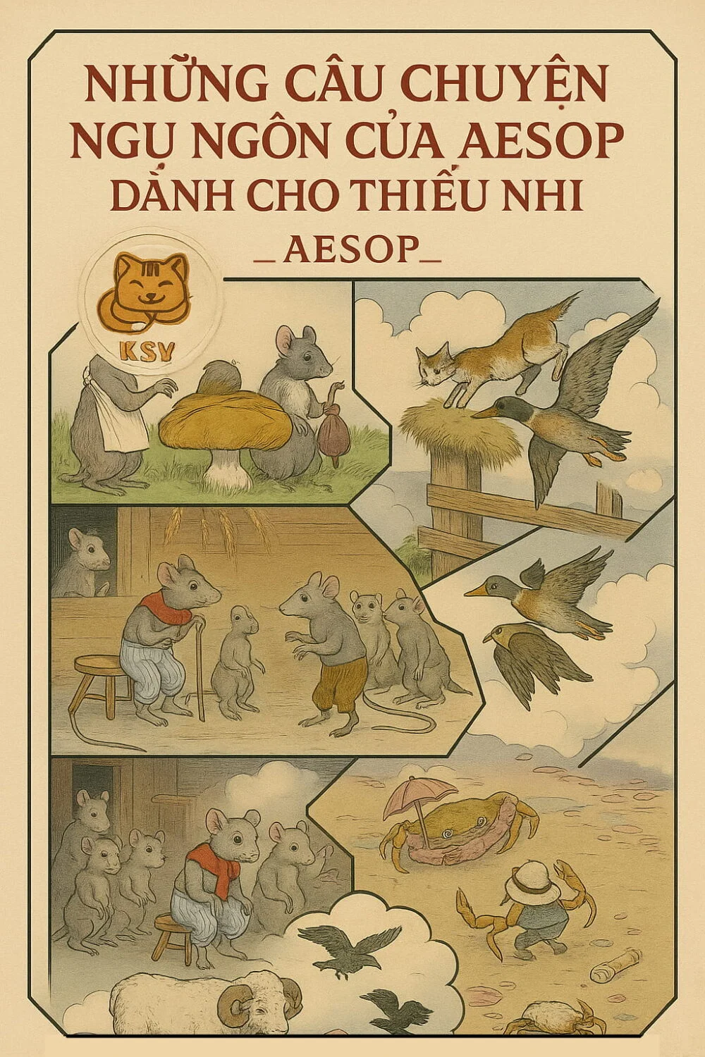 Bìa Những Câu Chuyện Ngụ Ngôn Của Aesop Dành Cho Thiếu Nhi