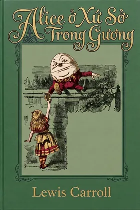 Bìa Alice ở Xứ Sở Trong Gương